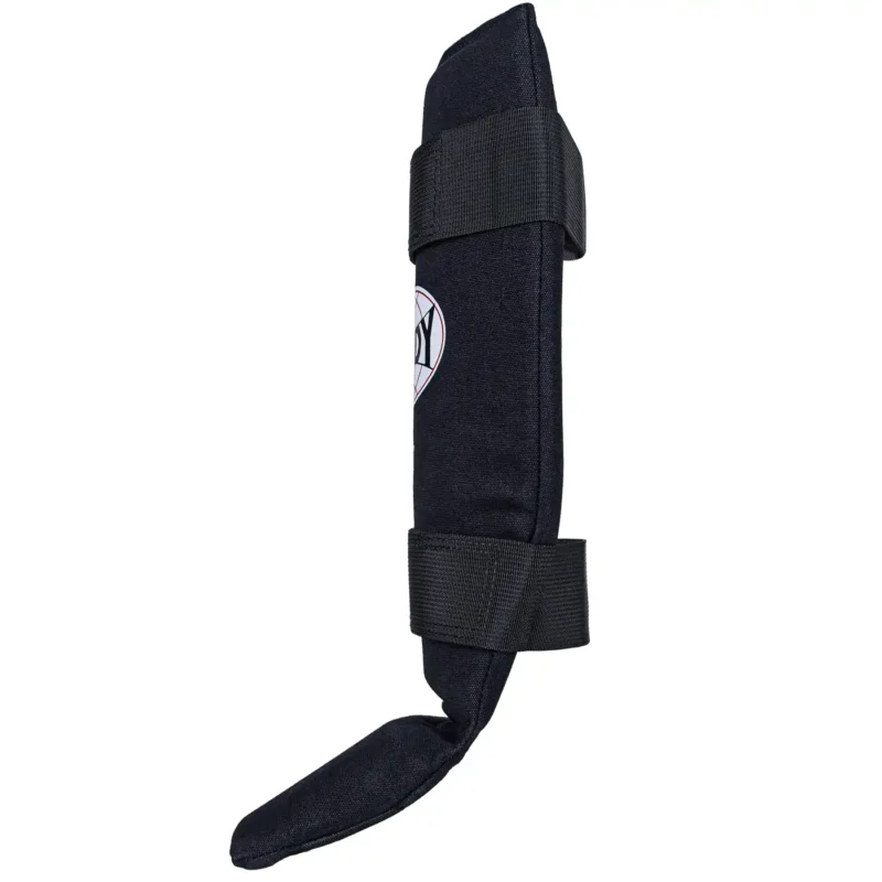 Windy Cotton Kickboxing Shin Guards black left side view